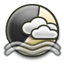 Partly cloudy Moderate fog