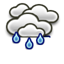 Cloudy Moderate rain