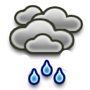 Cloudy Moderate rain